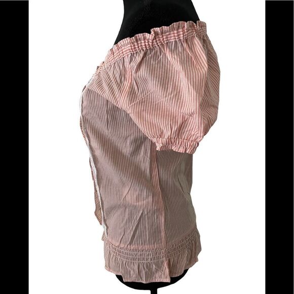 Forever 21 striped off shoulder top, size Small - Picture 4 of 6